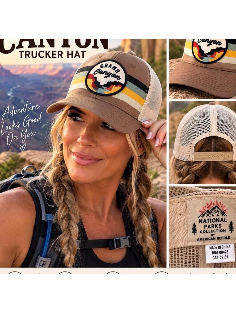 American Needle Men's Tan and Multi Hat